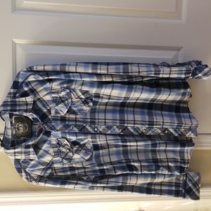 Mens BKE western style button down